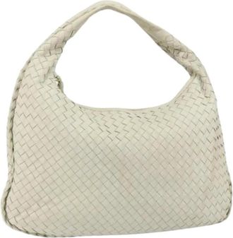 Bottega Veneta Pre-owned Shoulder Bags, female, White, Size: ONE SIZE Pre-owned Leather Shoulder Bag
