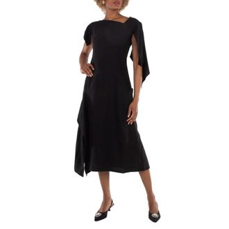 Yohji Yamamoto Black Asymmetric Dress, Brand Size 1 (X-Small)