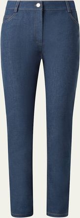 Akris Crop Denim Skinny Leg Pants