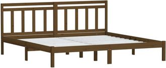 vidaXL Vidaxl - Estructura De Cama Madera Maciza De Pino Marr&oacute;n Miel 200x200 Cm
