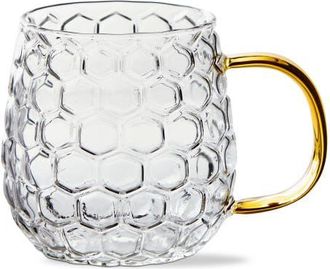 Tag Honeycomb Glass Mug Yellow Glass Everyday at Nordstrom
