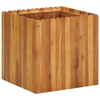 vidaXL Arriate De Madera Maciza De Acacia 50x50x50 Cm Vidaxl