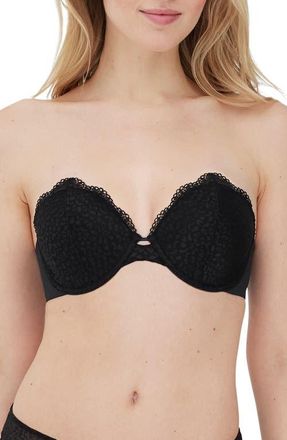 Skarlett Blue Rouse Full Coverage Lightly Lined Strapless Bra in Black at Nordstrom, Size 36Ddd