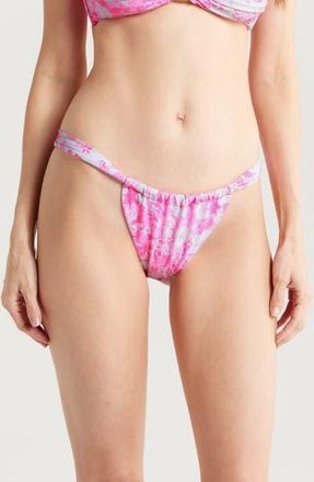Kulani Kinis Ruched Bikini Bottoms in Island Blush at Nordstrom Rack, Size Medium