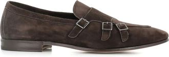 Henderson Baracco Monks in pelle scamosciata - Marrone