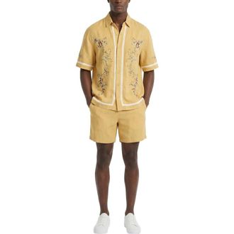 Area Stars Kent Top in Gold at Nordstrom, Size X-Large