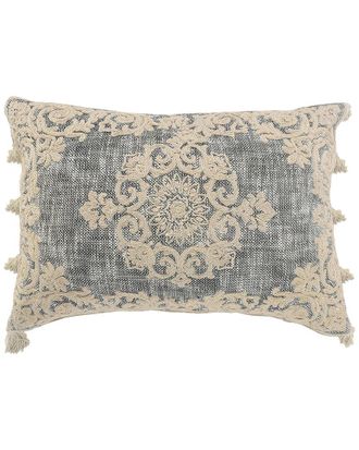 LR Home Lr Home Medallion And Bordered And Ivory Throw Pillow