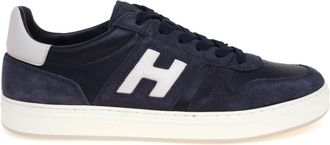 Hogan H668 H-Tv Sneaker - Heren - Sneakers - Blauw - 46 EU - Leer - Schoenen