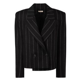 The Mannei Blazers, female, Black, Size: 2XS Bert Double Breasted Blazer