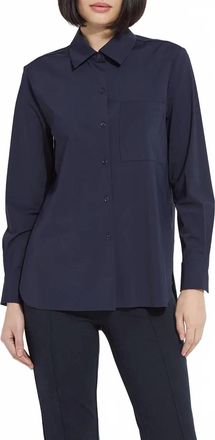Lyss&eacute; Schiffer 2.0 Button Down Shirt In True Navy
