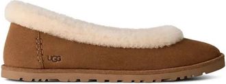 UGG Zora Ballet Flat - Dames - Ballerinas - Bruin - 37 EU - Wol - Schoenen