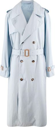 Wardrobe.NYC Baby Blue Double Breasted Trench Coat Size M