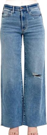 Judy Blue Vintage Wide Leg Denim Jeans In Blue
