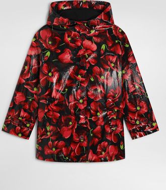 Dolce & Gabbana Poppy-print Poplin Trench Coat - Woman Collection 10 Years