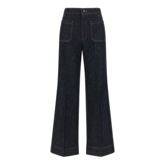 Victoria Beckham Alina Jeans - Dames - Loose Fit Jeans - Blauw - W29 - Katoen - Jeans