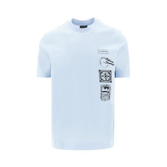Emporio Armani Printed and embroidered T-shirt Man L