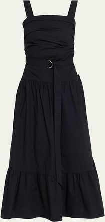 Proenza Schouler Miranda Belted A-Line Maxi Dress
