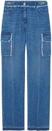 Versace Jeans cargo con frange - Blu