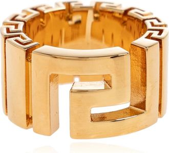 Versace Greek Pattern Ring - Dames - Ringen - Geel - 56 MM - Accessoires