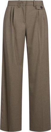 Mar De Margaritas Broeken, Dames, Bruin, M, Polyester, Rechte broek