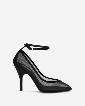 Alaia Nude Mesh Pumps Female 41