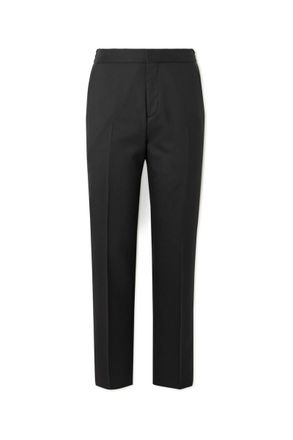 Mr P. Tapered Wool Tuxedo Trousers