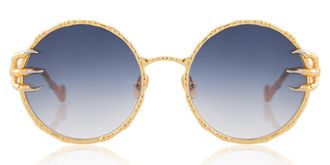 Anna-Karin Karlsson THE CLAW & THE MOON Gold Womens Sunglasses Gold Size 65