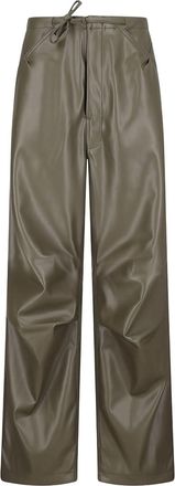 Darkpark Faux Leather Relaxed Fit Trousers