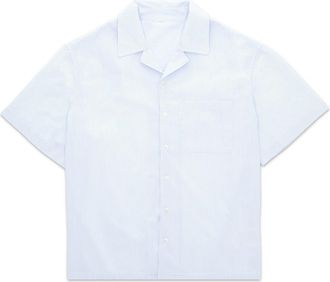 Fortela Bowling Linen Short Sleeve Shirt in Light Blue at Nordstrom, Size X-Large Eu