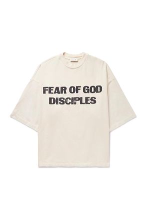 Fear of God Disciple Oversized Logo-Print Cotton-Jersey T-Shirt