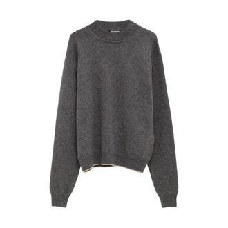 Jacquemus Maglia in Cachemire - - Knitwear - Uomo - Grigio - XL