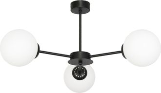 OEM L&aacute;mpara De Techo Con Esferas De Cristal Negro Varadera 14-832