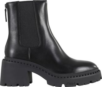 Ash Newton Ankle Boot - Dames - Laarzen met Hak - Zwart - 37 EU - Leer - Schoenen