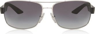 Prada PS50ZS 1BC09U Mens Sunglasses Silver Size 65