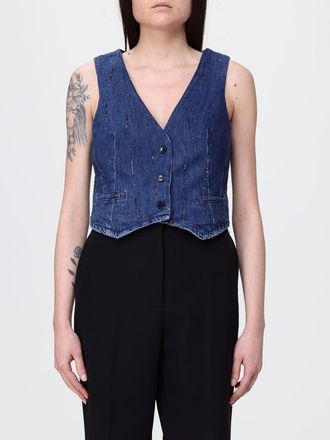 Liu Jo Gilet a monopetto di jeans crop Liu Jo