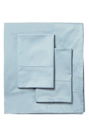 Melange Home Hemstitch 3-Piece Sheet Set in Rich Blue at Nordstrom Rack, Size Queen