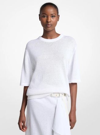 Michael Kors Linen and Cotton T-Shirt