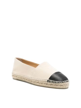 Castaner Cap-Toe Espadrille Flat - Beige