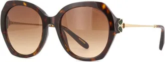 Chopard Tortoiseshell Round Sunglasses - Brown