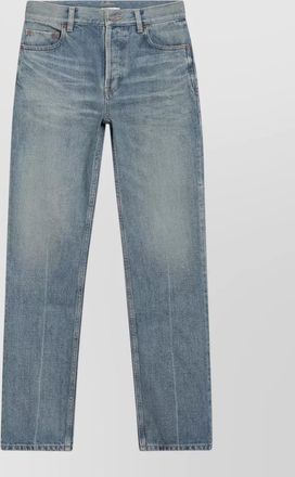 Saint Laurent denim mid-rise straight-leg jeans