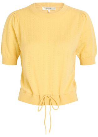 Frame Denim Pointelle Cashmere top - Yellow - S (UK8-10 / S)