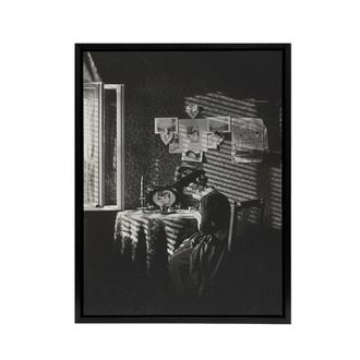 Artery8 Sun Rays Paula in Berlin Alfred Stieglitz Framed Canvas Wall Art Print in Grey | Size: W24 x H32