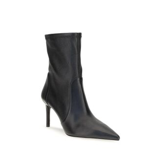 Stuart Weitzman Womens Black Calf Leather Bos Taurus Ankle Boots