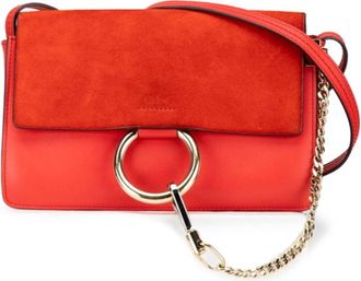 Chlo&eacute; Leather Suede Shoulder Bag (Pre-Owned)