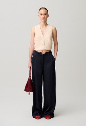 Claudie Pierlot Pantalon satin droit