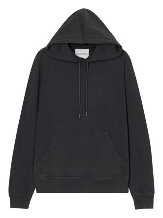 Closed cotton hoodie - men - Cotton - L - Grey