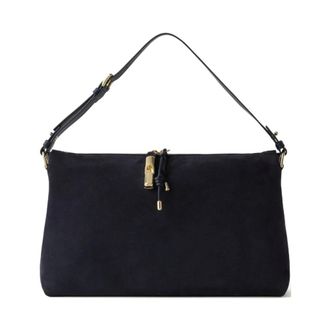 Furla Zijden nylon schoudertas - Dames - Tassen - Blauw - Maat: ONE Size Zijde