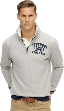 Superdry Vintage Athletic Pull - Heren - Vesten met rits - Grijs - XL - Hoodies & sweatvesten