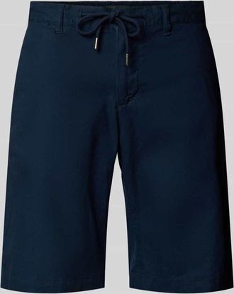 Fynch-Hatton Fynch-Hatton Regular Fit Bermudas aus Baumwoll-Leinen-Mix Modell COLI in Marine, Gr&ouml;&szlig;e XL