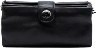 Chanel Pre-owned Vintage Clutch - Dames - Vintage Clutch - Zwart - ONE Size - Leer - Vintage